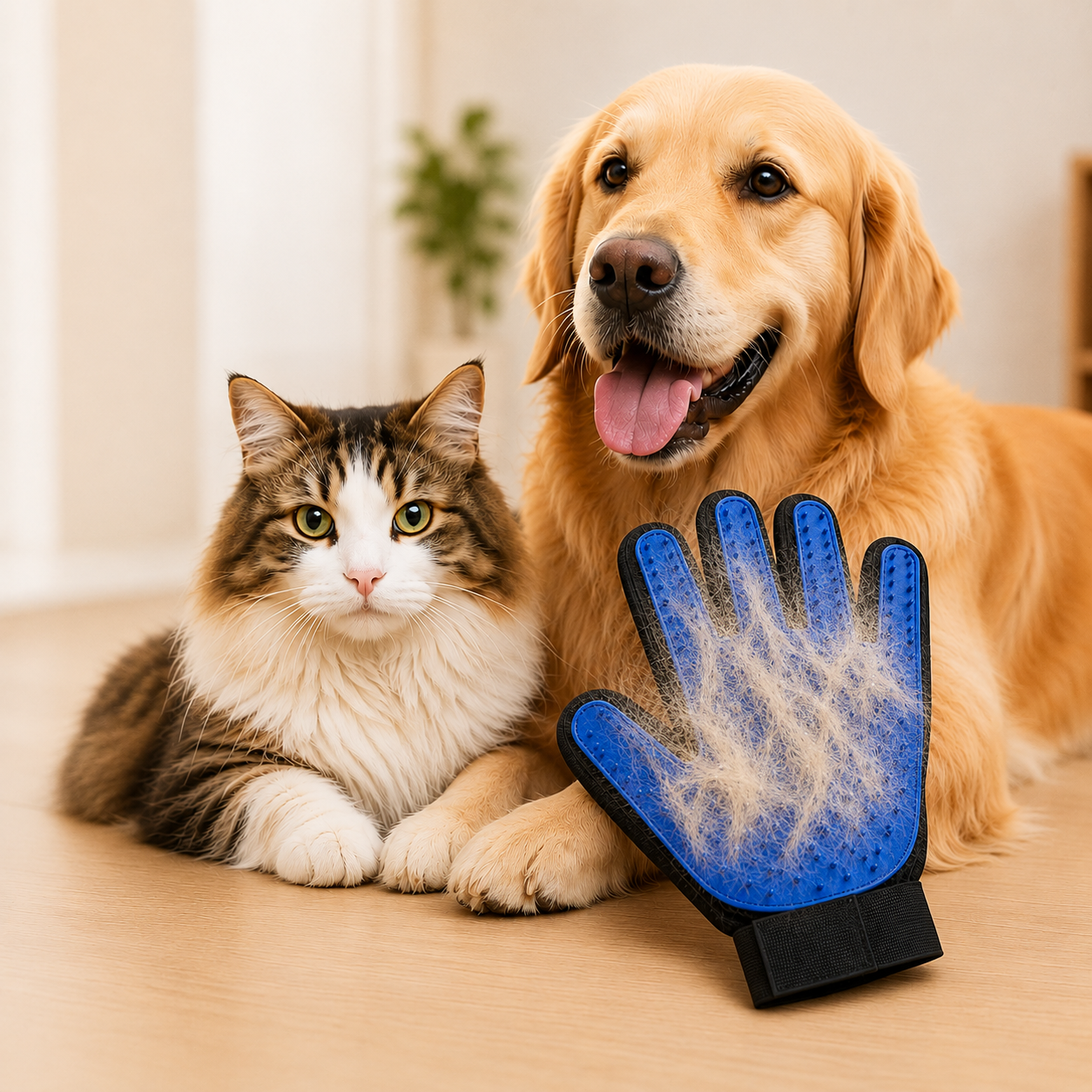 SoftPaw Glove — Haarentfernungshandschuh  für Hunde & Katzen