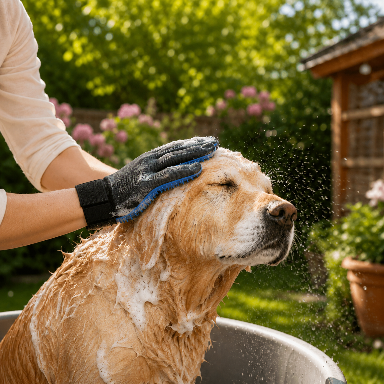 SoftPaw Glove — Haarentfernungshandschuh  für Hunde & Katzen